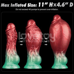 Dildo Inflable Silicona Dual Density 8