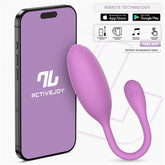 Logan Huevo Vibrador con APP Silicona Unibody Purpura