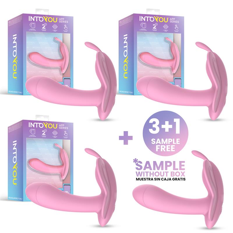 Pack 3 Muestra Wingy Estimulador Mariposa APP Rosa