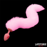 Plug Anal Rosa con Cola de Zorro Rosa