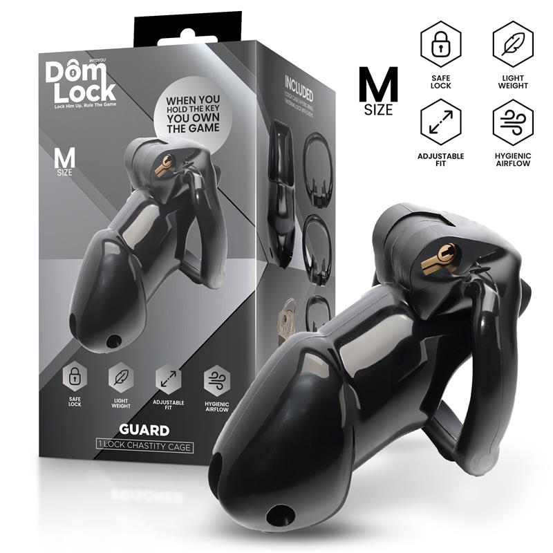 Guard Jaula para el Pene con Candado Interno Talla M