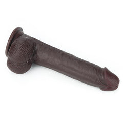 Dildo con Piel Retractil 9 Negro