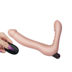 Doble Dildo Strapless Silicona USB