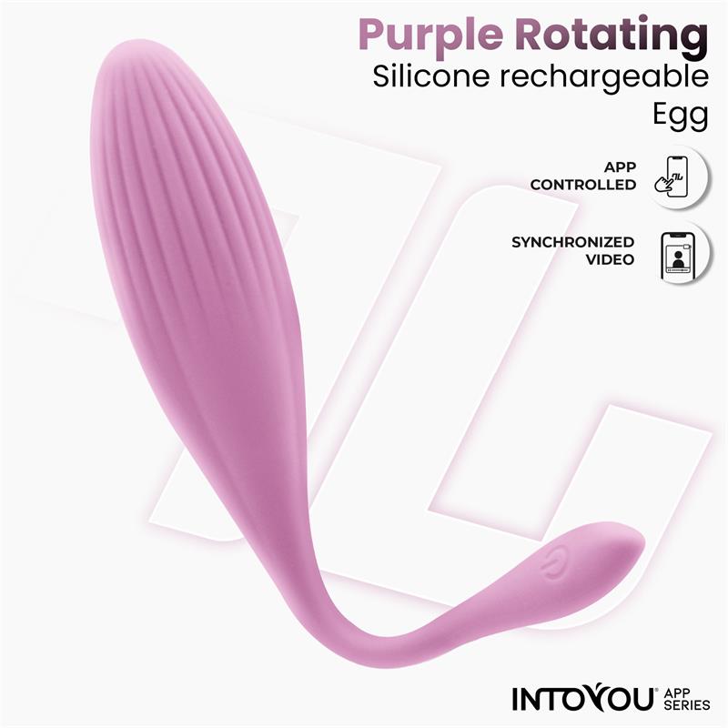 Huevo Vibrador con Bolas Internas con Rotacion y APP USB