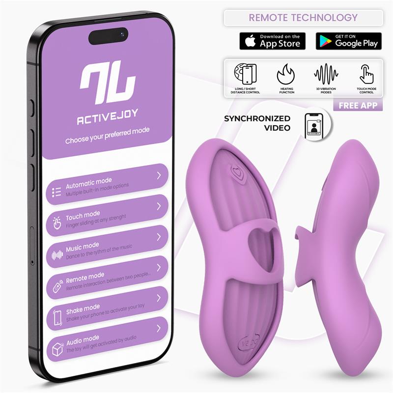 Laia Estimulador de Dedo con Calor y Funda con APP Lavanda