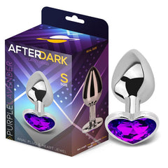 Plug Anal con Joya de Corazon Purple Lavender Talla S