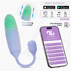 NexEgg Motion Huevo Vibrador con Thrusting App Lila Pistacho