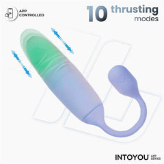 NexEgg Motion Huevo Vibrador con Thrusting App Lila Pistacho