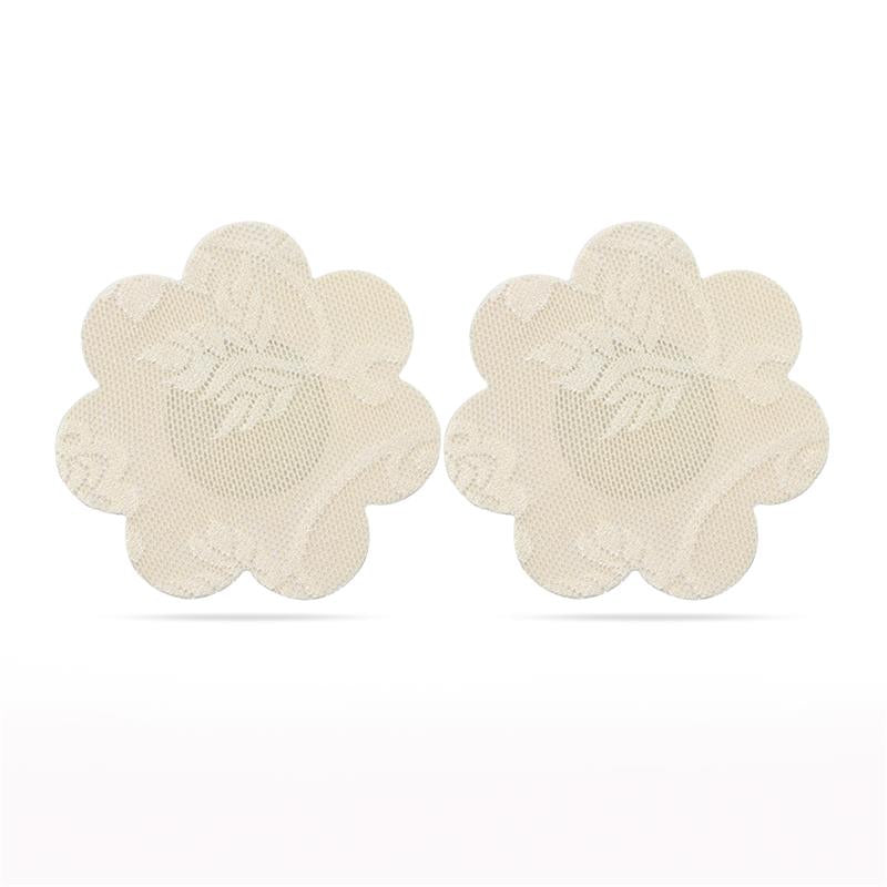 Pack Pezoneras Flor y Corazon Beige