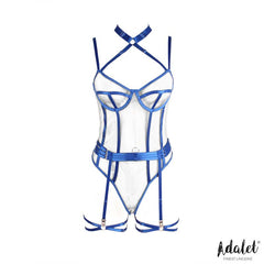 Killye Teddy de Malla con Tiras con Ligas Azul