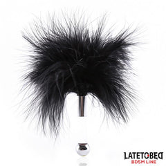 Estimulador de Plumas con Mango de Metal