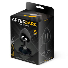 Blackgem Plug Anal Metalico con Joya Talla S Negro