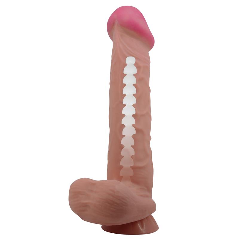 Dildo Realista Piel Deslizante Retractil 26 cm