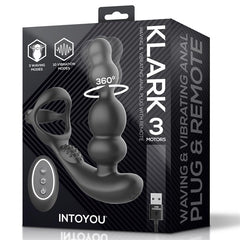 Klark Plug Anal Oscilante con Vibracion y Mando a Distancia