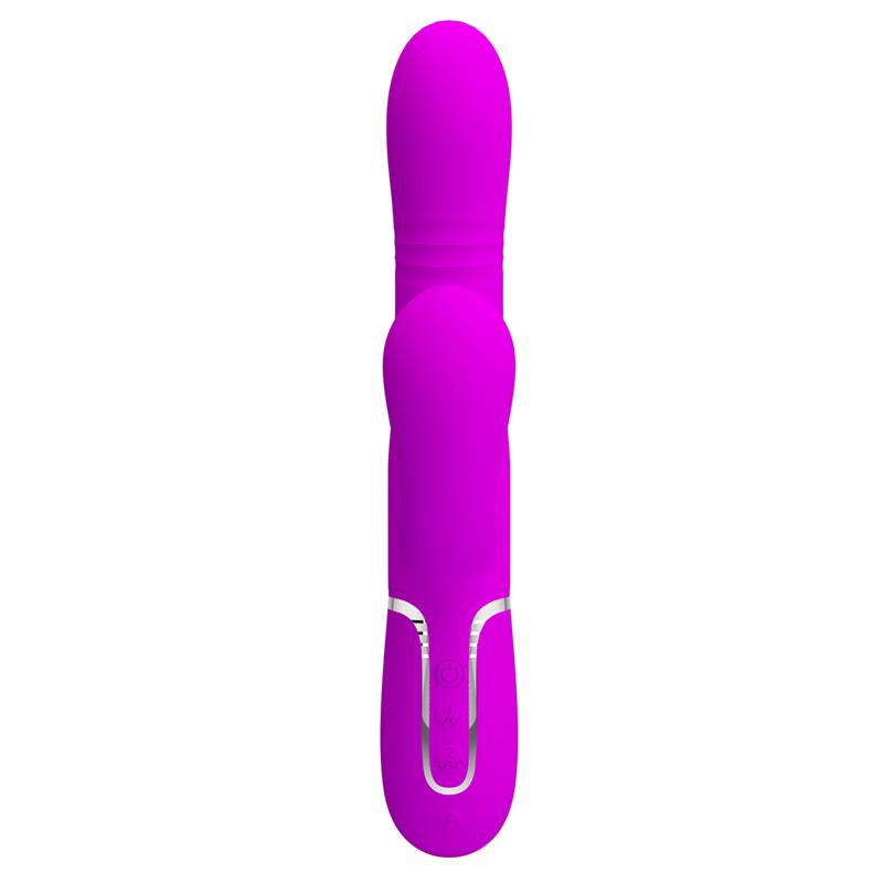 Mariana Vibrador 4en1 Silicona Fucsia