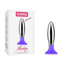 Plug Anal Bobby Metal y Silicona Purpura