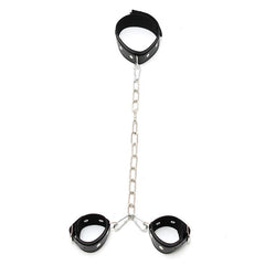 Collar con Esposas Cadena Ajustables