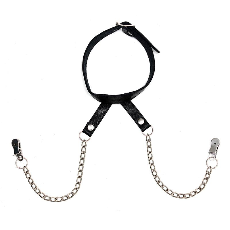 Pinzas para Pezones con Cadena y Collar