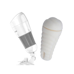 Masturbador con Vibracion Hedy Blanco Vagina