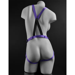Arnes con Dildo de 19 cm Color Purpura