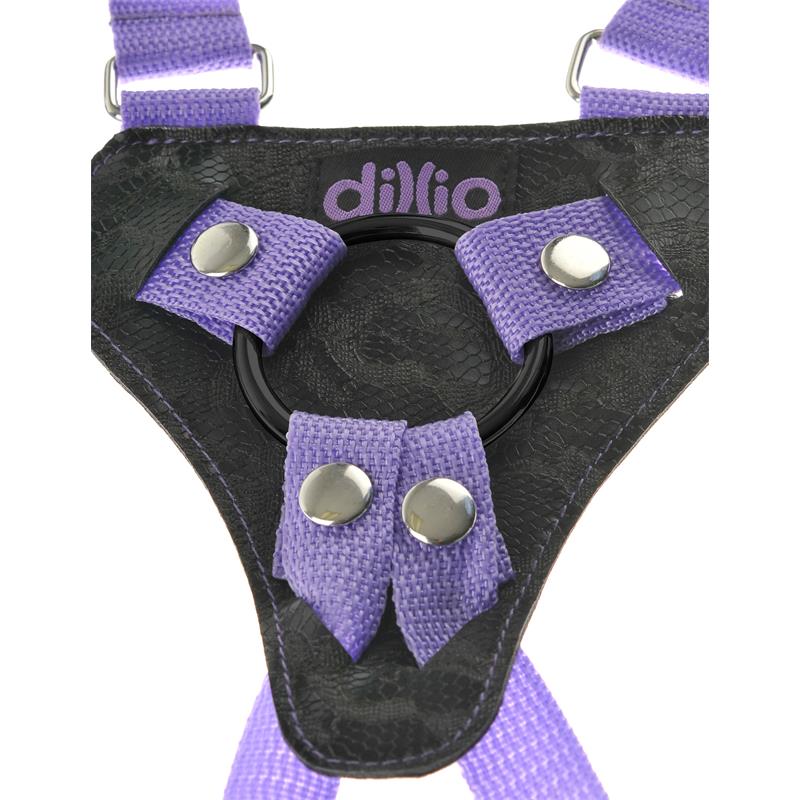 Arnes con Dildo de 19 cm Color Purpura