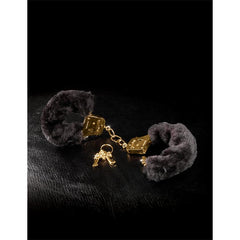 Fetish Fantasy Gold Esposas con Pelo Furry Deluxe Dorado