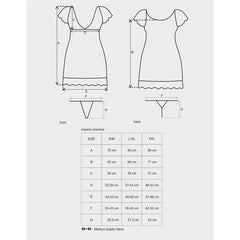 Imperia Chemise y Tanga Color Negro