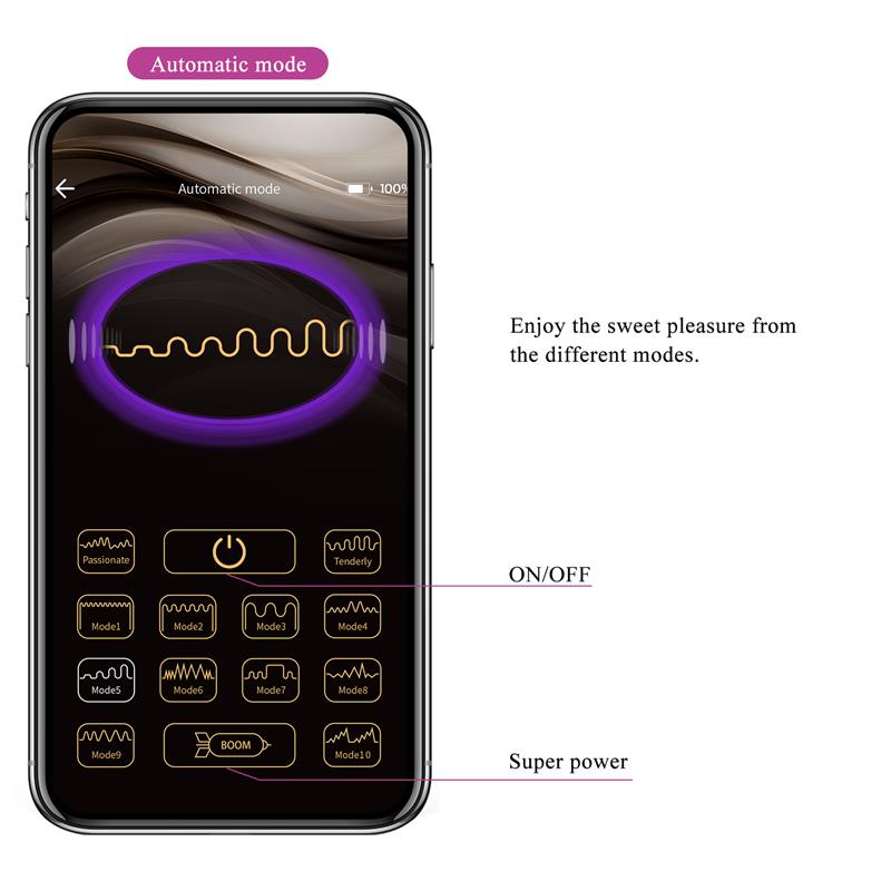 Leviathan Huevo Vibrador con APP