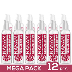 Pack de 12 Lubricante Base Agua Fresa 150 ml