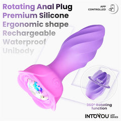 Moxy Plug Anal con Rotacion 360º con App
