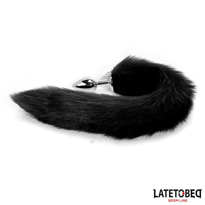Plug Anal con Cola Negro 40 cm