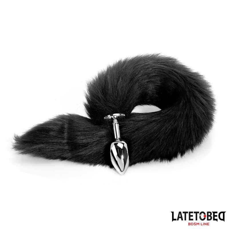 Plug Anal con Cola Negro 40 cm