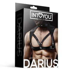 Darius Arnes Masculino para el Pecho Cuero Vegano