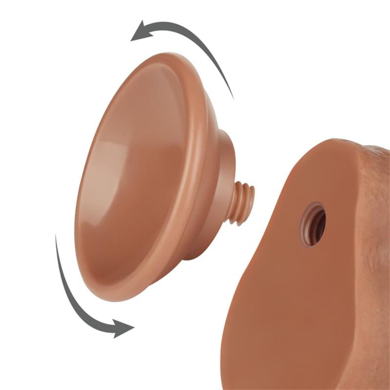 Dildo con Piel Retractil 7 Bronceado