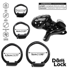 Convict Jaula para el Pene con Candado Interno