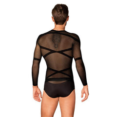 T101 Camiseta Manga Larga Semi Transparente S M L